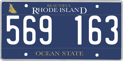 RI license plate 569163