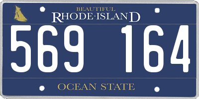 RI license plate 569164