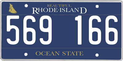 RI license plate 569166