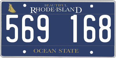 RI license plate 569168