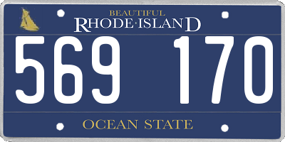RI license plate 569170