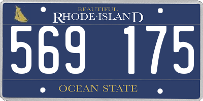 RI license plate 569175