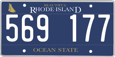 RI license plate 569177
