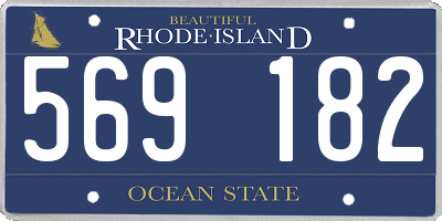 RI license plate 569182