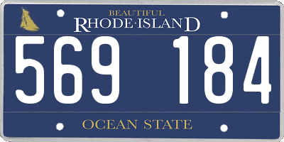 RI license plate 569184