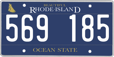 RI license plate 569185