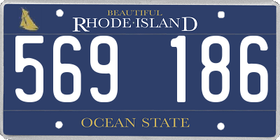 RI license plate 569186