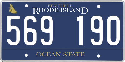 RI license plate 569190