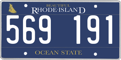 RI license plate 569191