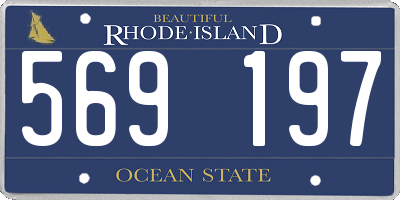 RI license plate 569197