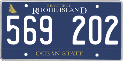 RI license plate 569202