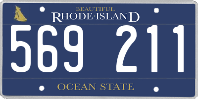 RI license plate 569211