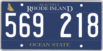 RI license plate 569218