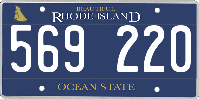 RI license plate 569220