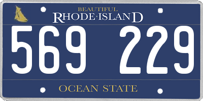 RI license plate 569229