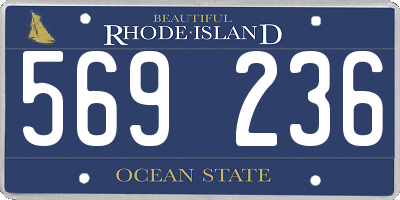RI license plate 569236