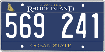 RI license plate 569241