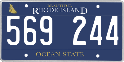 RI license plate 569244