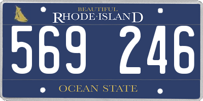 RI license plate 569246