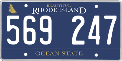 RI license plate 569247