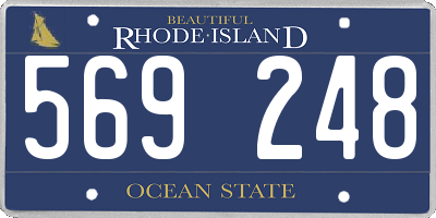 RI license plate 569248