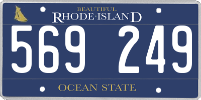 RI license plate 569249