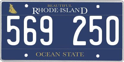RI license plate 569250