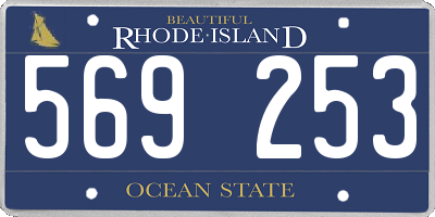 RI license plate 569253