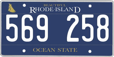 RI license plate 569258