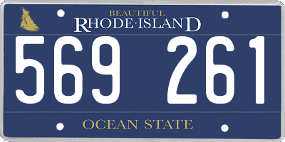 RI license plate 569261