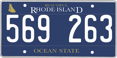 RI license plate 569263