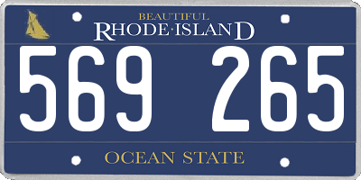 RI license plate 569265