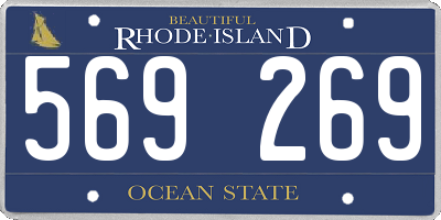 RI license plate 569269