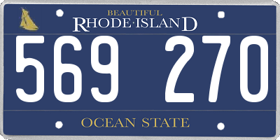 RI license plate 569270