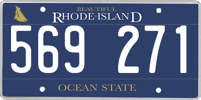RI license plate 569271