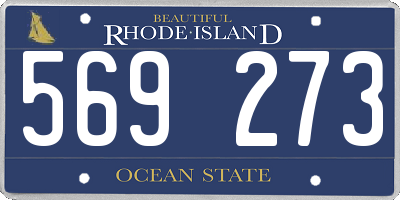 RI license plate 569273