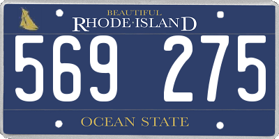 RI license plate 569275