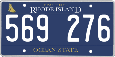 RI license plate 569276