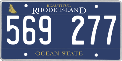 RI license plate 569277
