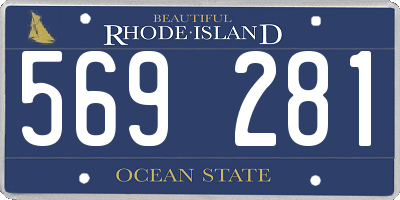 RI license plate 569281