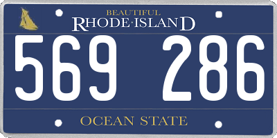 RI license plate 569286
