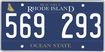 RI license plate 569293