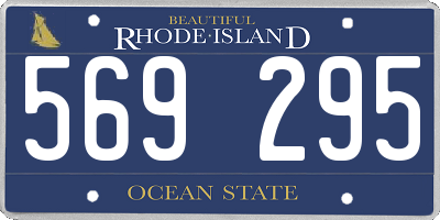 RI license plate 569295