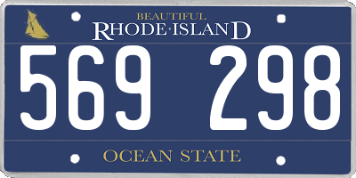 RI license plate 569298