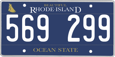 RI license plate 569299