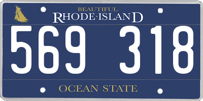 RI license plate 569318