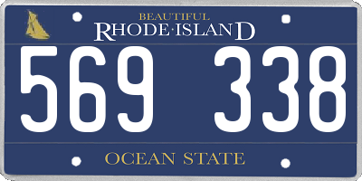 RI license plate 569338