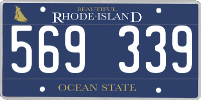 RI license plate 569339