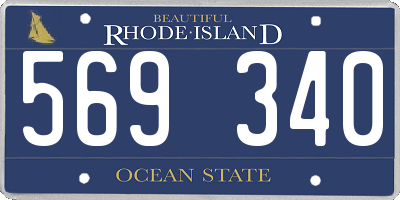 RI license plate 569340