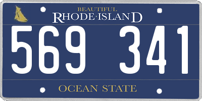 RI license plate 569341